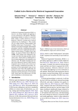 Unified Active Retrieval for Retrieval Augmented Generation