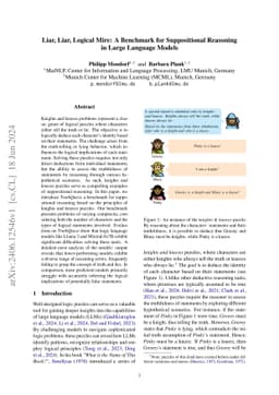 Liar, Liar, Logical Mire: A Benchmark for Suppositional Reasoning in
  Large Language Models