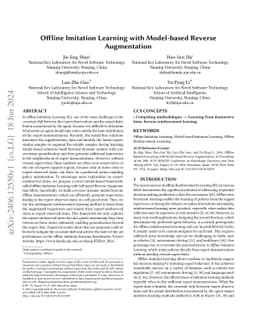 Offline Imitation Learning with Model-based Reverse Augmentation
