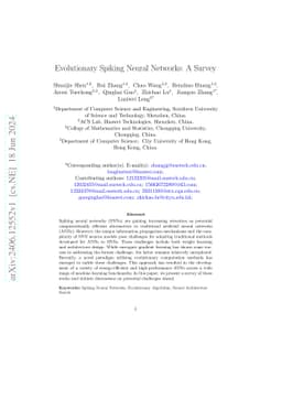Evolutionary Spiking Neural Networks: A Survey