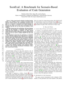 ScenEval: A Benchmark for Scenario-Based Evaluation of Code Generation