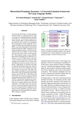 Hierarchical Prompting Taxonomy: A Universal Evaluation Framework for
  Large Language Models