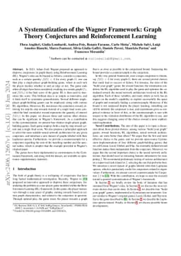 A Systematization of the Wagner Framework: Graph Theory Conjectures and
  Reinforcement Learning