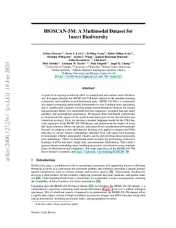 BIOSCAN-5M: A Multimodal Dataset for Insect Biodiversity