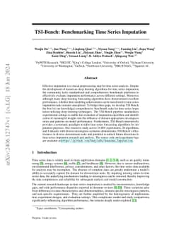 TSI-Bench: Benchmarking Time Series Imputation