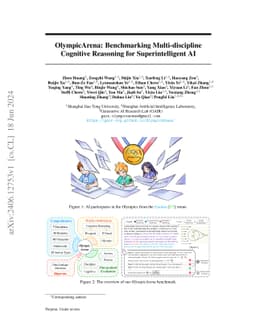 OlympicArena: Benchmarking Multi-discipline Cognitive Reasoning for Superintelligent AI