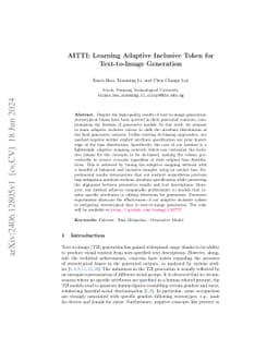 AITTI: Learning Adaptive Inclusive Token for Text-to-Image Generation