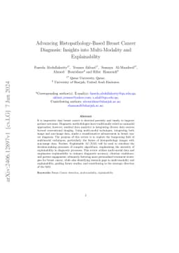 Advancing Histopathology-Based Breast Cancer Diagnosis: Insights into
  Multi-Modality and Explainability