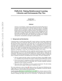 PufferLib: Making Reinforcement Learning Libraries and Environments Play
  Nice