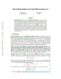 Reconciling Kaplan and Chinchilla Scaling Laws