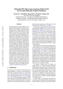 MolecularGPT: Open Large Language Model (LLM) for Few-Shot Molecular
  Property Prediction