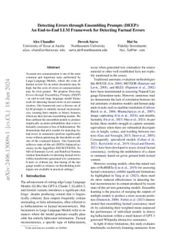 Detecting Errors through Ensembling Prompts (DEEP): An End-to-End LLM
  Framework for Detecting Factual Errors