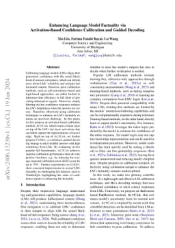 Enhancing Language Model Factuality via Activation-Based Confidence
  Calibration and Guided Decoding