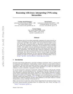 Reasoning with trees: interpreting CNNs using hierarchies