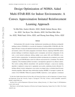 Design Optimization of NOMA Aided Multi-STAR-RIS for Indoor
  Environments: A Convex Approximation Imitated Reinforcement Learning Approach
