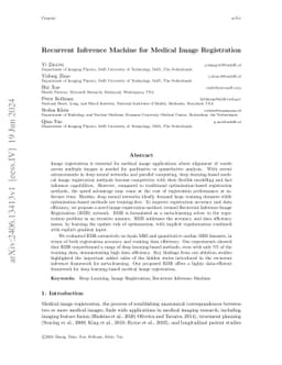 Recurrent Inference Machine for Medical Image Registration