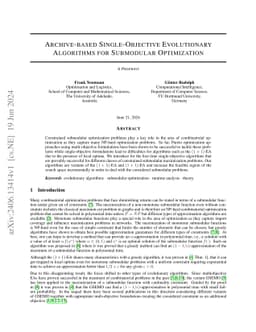 Archive-based Single-Objective Evolutionary Algorithms for Submodular
  Optimization