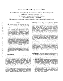 Are Logistic Models Really Interpretable?