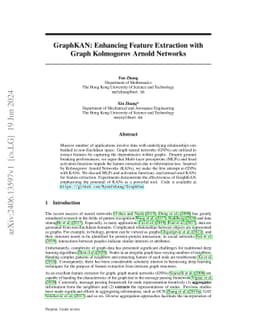 GraphKAN: Enhancing Feature Extraction with Graph Kolmogorov Arnold
  Networks