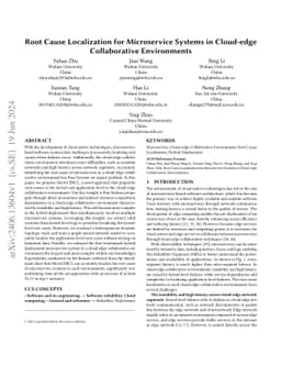 Root Cause Localization for Microservice Systems in Cloud-edge
  Collaborative Environments