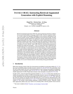 InstructRAG: Instructing Retrieval-Augmented Generation via Self-Synthesized Rationales