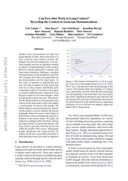 Can Few-shot Work in Long-Context? Recycling the Context to Generate
  Demonstrations