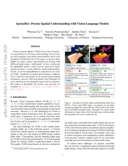 SpatialBot: Precise Spatial Understanding with Vision Language Models