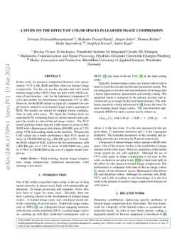 A Study on the Effect of Color Spaces in Learned Image Compression