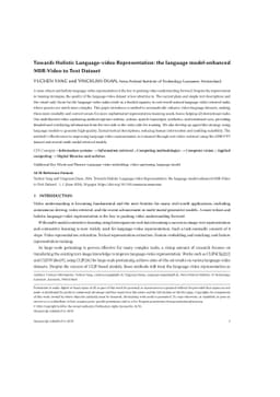 Towards Holistic Language-video Representation: the language
  model-enhanced MSR-Video to Text Dataset
