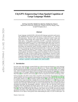 CityGPT: Empowering Urban Spatial Cognition of Large Language Models