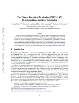 The Elusive Pursuit of Reproducing PATE-GAN: Benchmarking, Auditing, Debugging