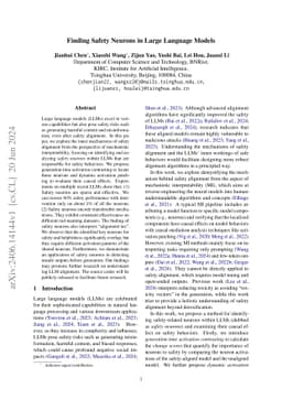 Finding Safety Neurons in Large Language Models