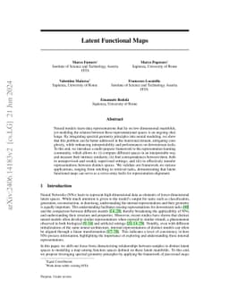 Latent Functional Maps