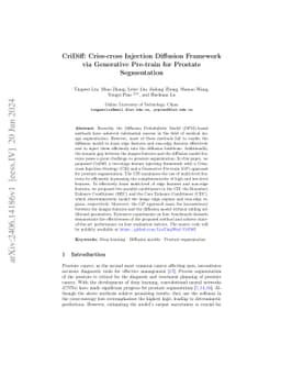 CriDiff: Criss-cross Injection Diffusion Framework via Generative
  Pre-train for Prostate Segmentation