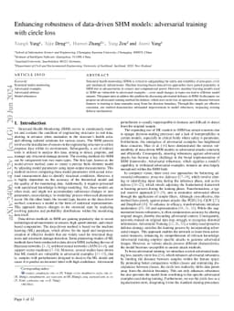 Enhancing robustness of data-driven SHM models: adversarial training
  with circle loss