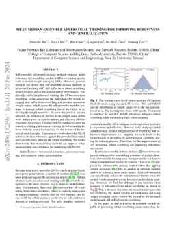 MEAT: Median-Ensemble Adversarial Training for Improving Robustness and
  Generalization