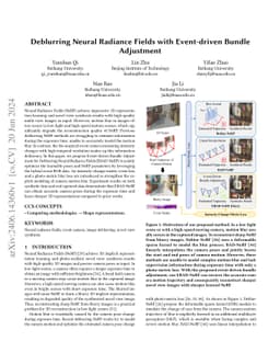 Deblurring Neural Radiance Fields with Event-driven Bundle Adjustment