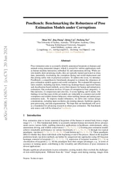 PoseBench: Benchmarking the Robustness of Pose Estimation Models under
  Corruptions