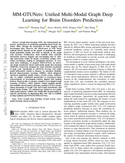 MM-GTUNets: Unified Multi-Modal Graph Deep Learning for Brain Disorders Prediction