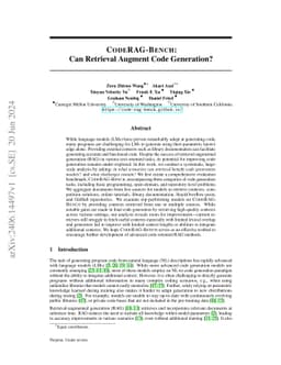 CodeRAG-Bench: Can Retrieval Augment Code Generation?
