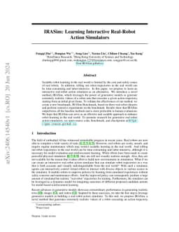 IRASim: Learning Interactive Real-Robot Action Simulators