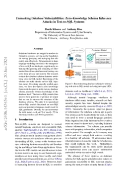 Unmasking Database Vulnerabilities: Zero-Knowledge Schema Inference
  Attacks in Text-to-SQL Systems