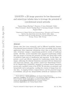 LM-IGTD: a 2D image generator for low-dimensional and mixed-type tabular
  data to leverage the potential of convolutional neural networks