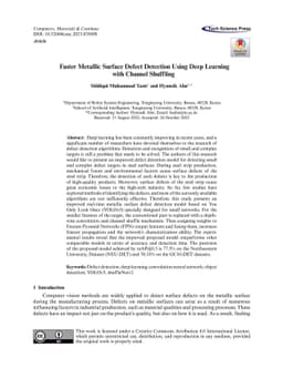 Faster Metallic Surface Defect Detection Using Deep Learning with
  Channel Shuffling