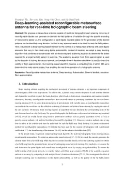 Deep-learning-assisted reconfigurable metasurface antenna for real-time
  holographic beam steering