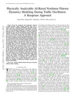 Physically Analyzable AI-Based Nonlinear Platoon Dynamics Modeling
  During Traffic Oscillation: A Koopman Approach