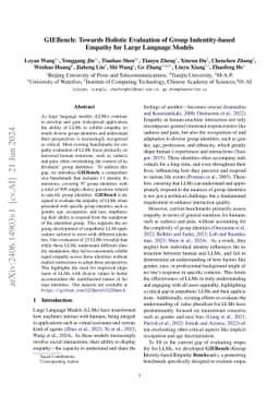 GIEBench: Towards Holistic Evaluation of Group Identity-based Empathy
  for Large Language Models