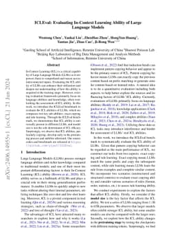 ICLEval: Evaluating In-Context Learning Ability of Large Language Models