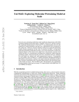 Uni-Mol2: Exploring Molecular Pretraining Model at Scale