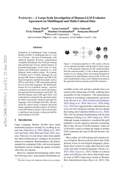 PARIKSHA : A Large-Scale Investigation of Human-LLM Evaluator Agreement
  on Multilingual and Multi-Cultural Data